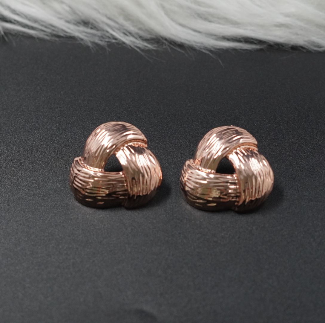 Miniatura 2 de ARETE RODIO TRIANGULO RAYA ROSADO